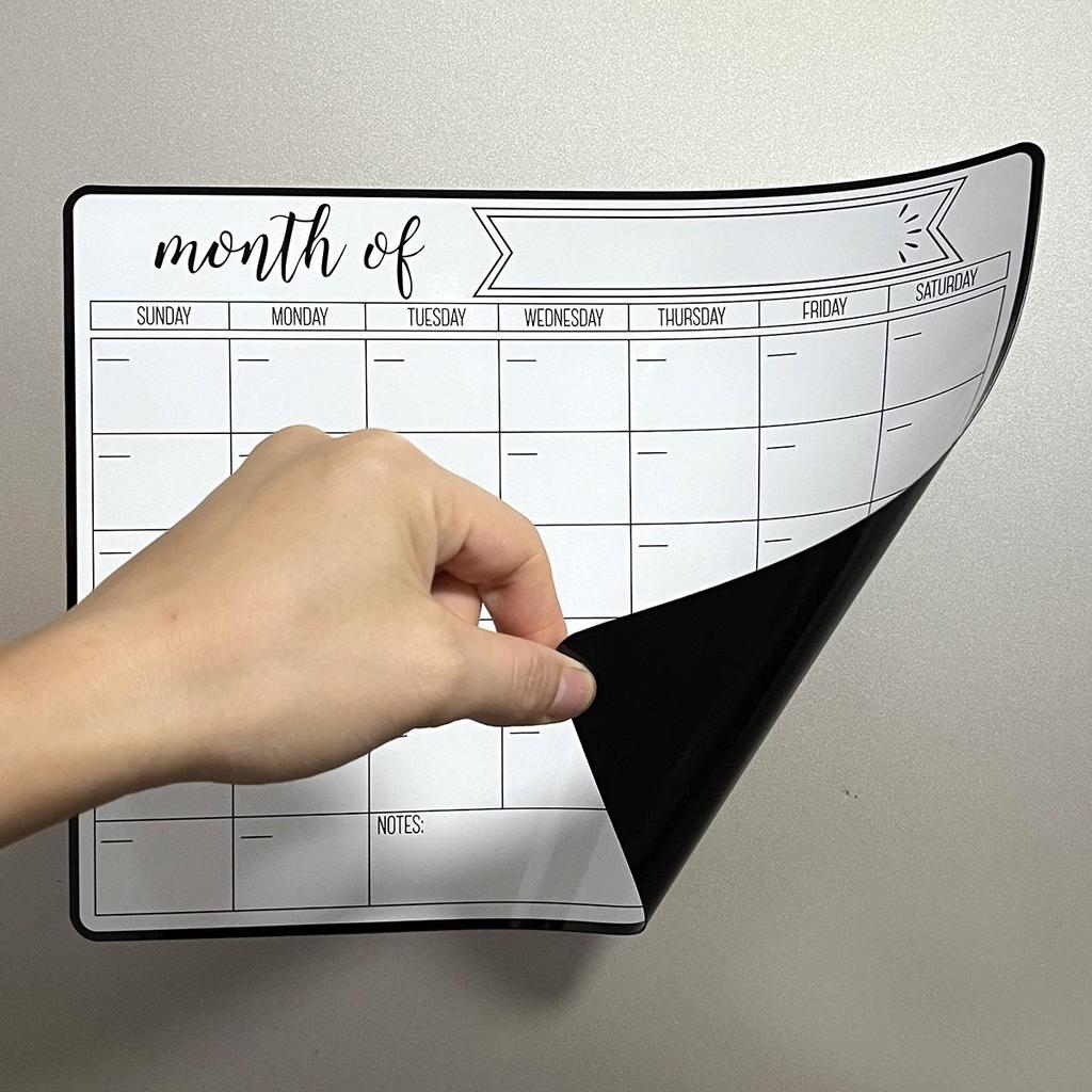 Erasable Magnetic Refrigerator Message Board & Weekly Planner