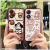 Cute Back Cover Phone Case For ZTE Blade A34 Full Wrap Phone Pouch Anti-dust Anti-knock Graffiti Fashion Design Cartoon