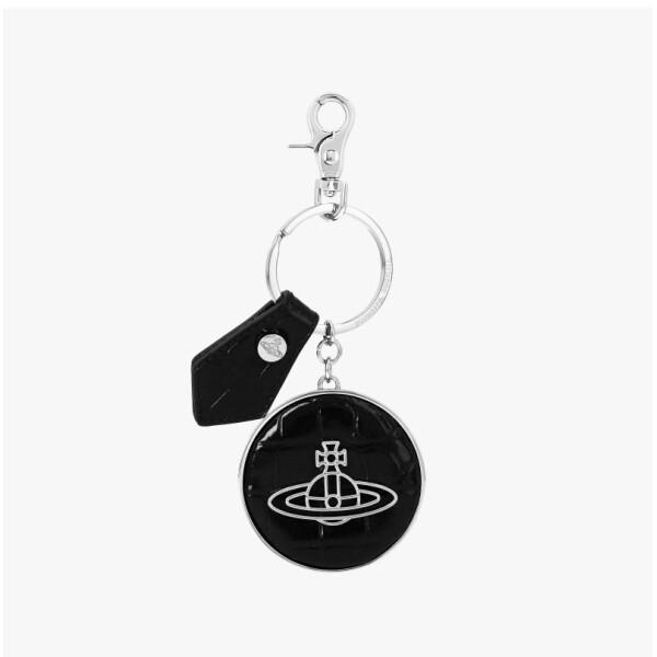 Vivienne Westwood Round Keyring Crocodile Embossing