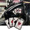 Motorcycle Poker Spades A Pattern Decals Motocross Fuel Tank Cafe Racer Body Car Windows Funny Decoration Playing Card Stickers