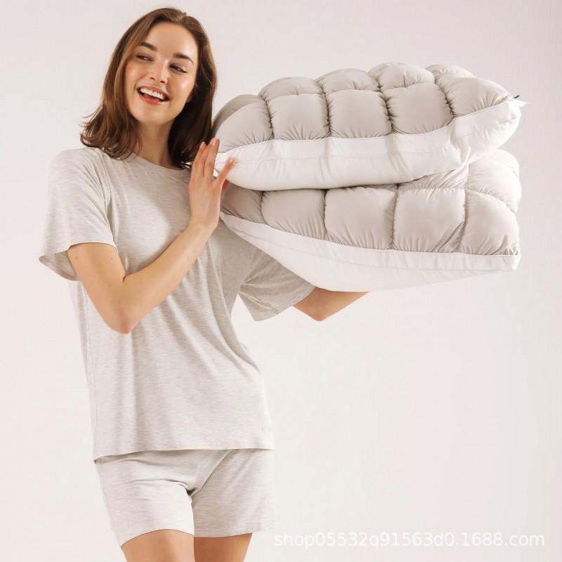 Koel Gel-Geïnfuseerd Traagschuim Kussen Zijslapers Ademend 50x66cm Hypoallergeen Vezelgevuld Bed