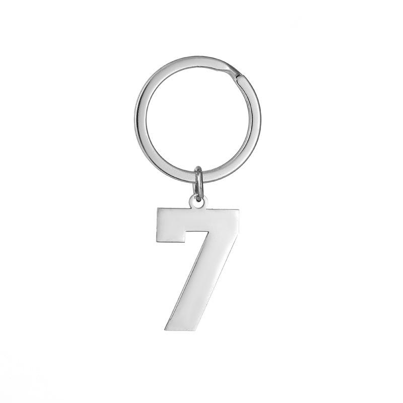 Creative and Unique New Digital Stainless Steel Key Ring Charms – Minimalist Digital Keyrings