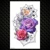 Tatuaje Temporare Colorate cu Lotus Pentru Femei Fete Flori de Trandafir Mehndi Autocolant Tatuaj Iasomie Bujor Tatuaje Impermeabile Artă Corporală Mână