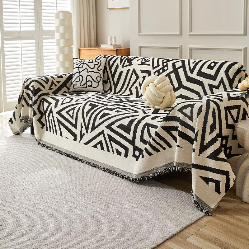 Foreign trade 2025 new bohemian full-cover sofa towel, universal chenille sofa cover sofa cushion for all seasons