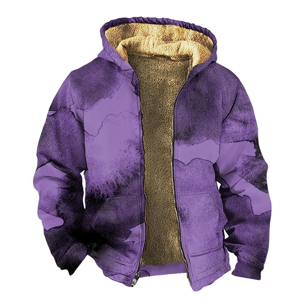 Men's Thickened Button Double Pocket Jacket With Pocket Insert Cotton Jacket