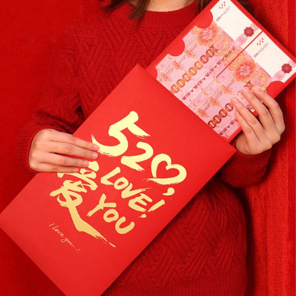 Super Large Money Envelopes Traditional Lucky Money Bag Funny Red Pockets  Birthday Celebration