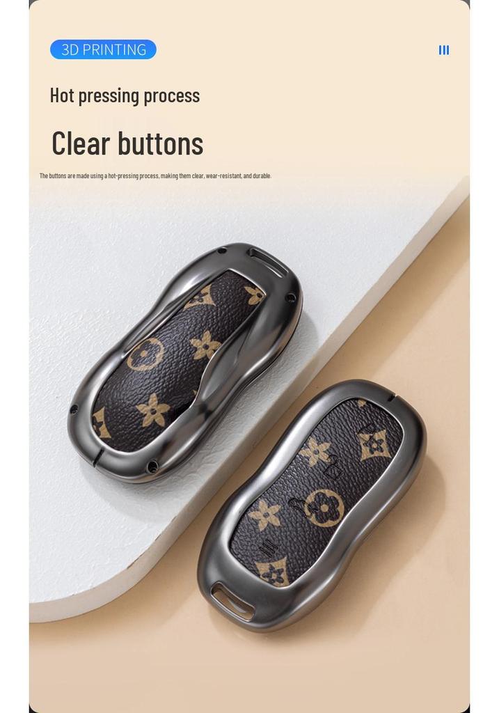 Compatible Metal Shell Key Case for Xiaomi SU7 2024 7Pro/MAX - Full Coverage Buckle Design for Men & Women