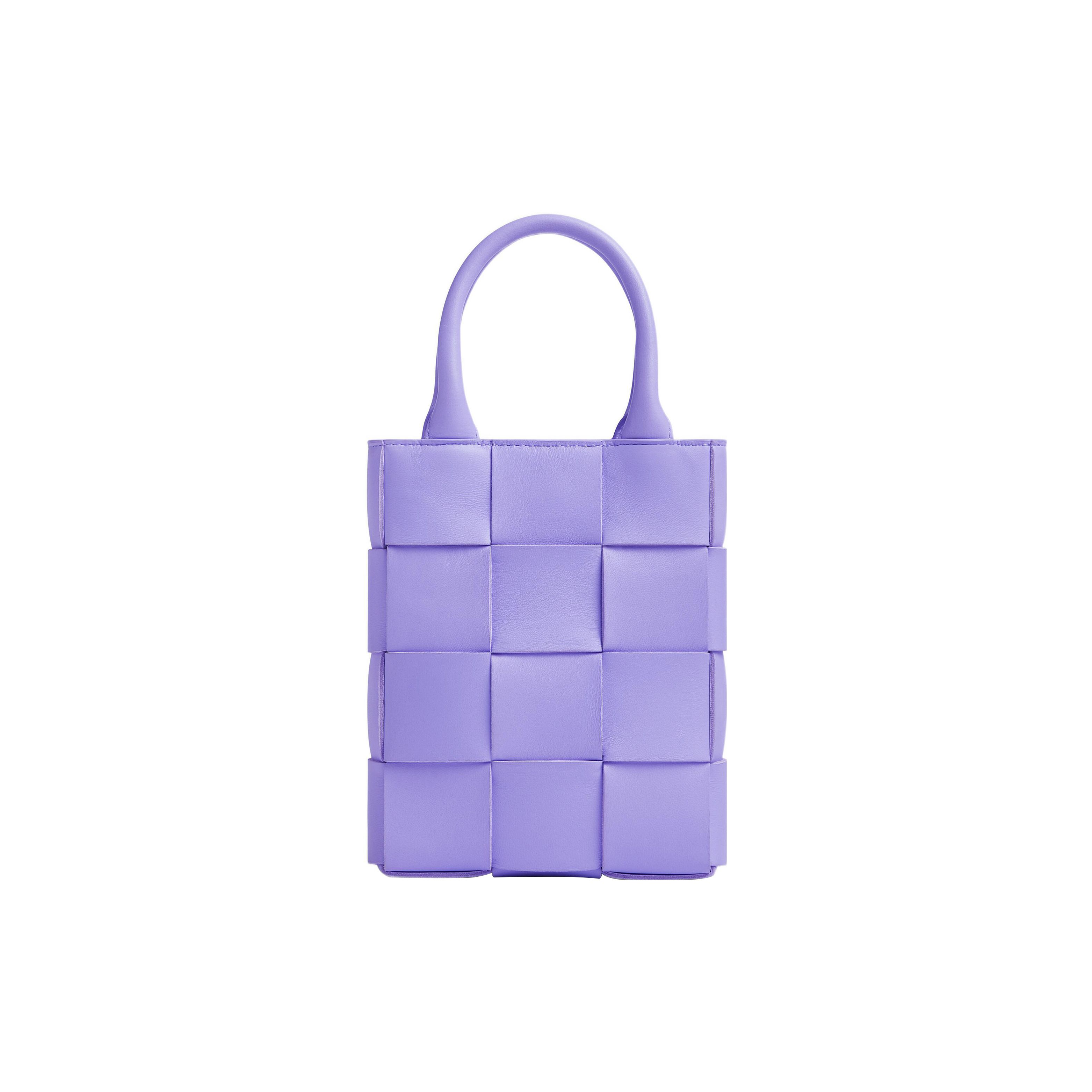 

Bottega Veneta Cassette Intreccio Woven Magnetic Closure Lambskin Tote Bag Women tote Light-Purple 747755VMAY15325 Basic Set (Bag+Dust Bag)