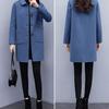 Women's Mid-length Wool Coat - 2025 Autumn/Winter Korean Style, Loose Fit, Plus Size, Slimming, Age-reducing.