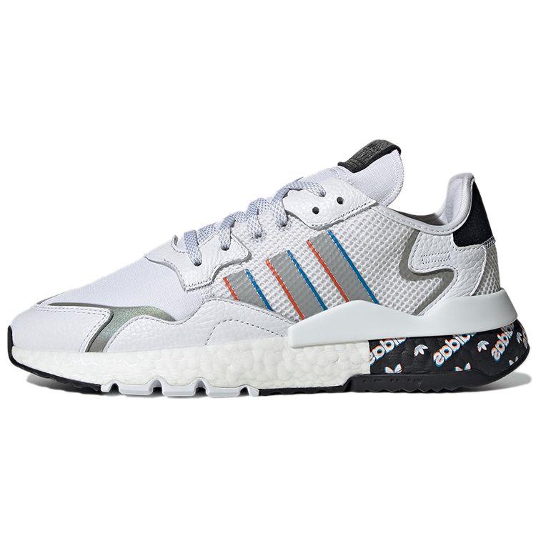 Adidas Originals Nite Jogger Fabric Sports Comfortable Durable Low-Top Lifestyle Casual Shoes Unisex Casual Shoes White Black H01719
