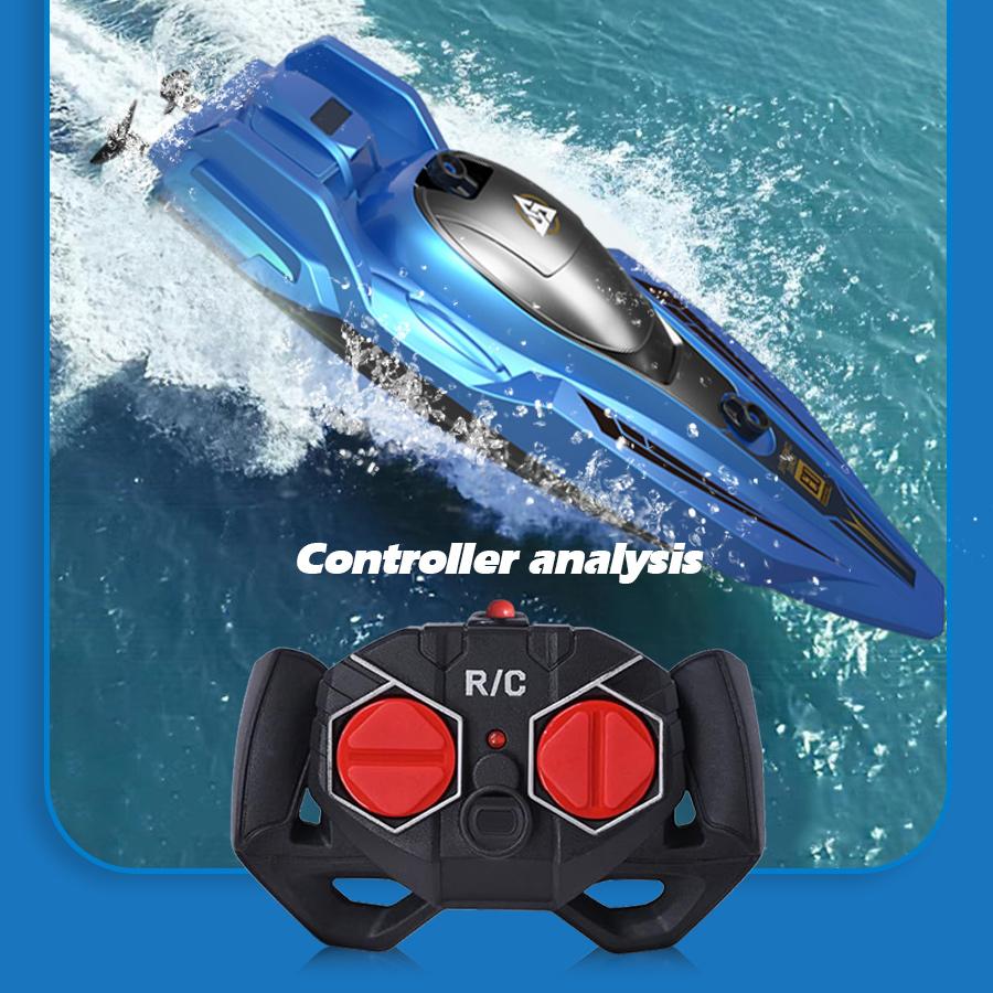 Mini RC High-Speed Boat 25Km/h 2.4G Waterproof Remote Control Boats Double motor Speedboats Toys for Kids Adult Gifts