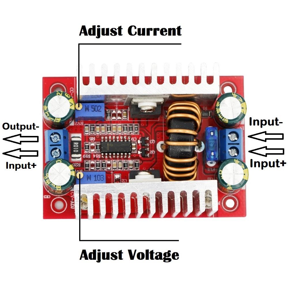 DC-DC 400W 15A Step-up Boost Converter Constant Current Power Supply LED Driver 8.5-50V to 10-60V Voltage Charger Step Up Module