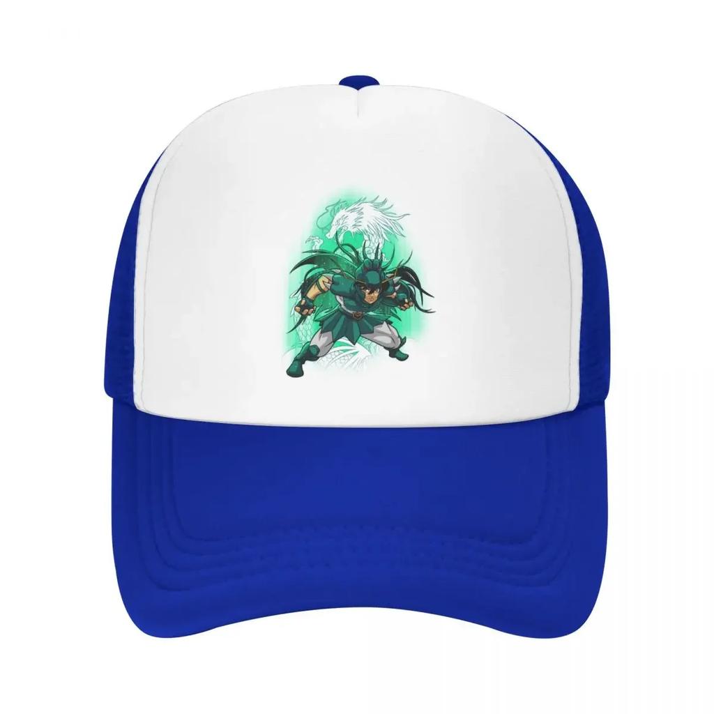 Custom Shiryu Of Dragon Trucker Hat Adult Saint Seiya Knights Of The Zodiac Adjustable Baseball Cap Women Unisex Hip Hop Dad Hat