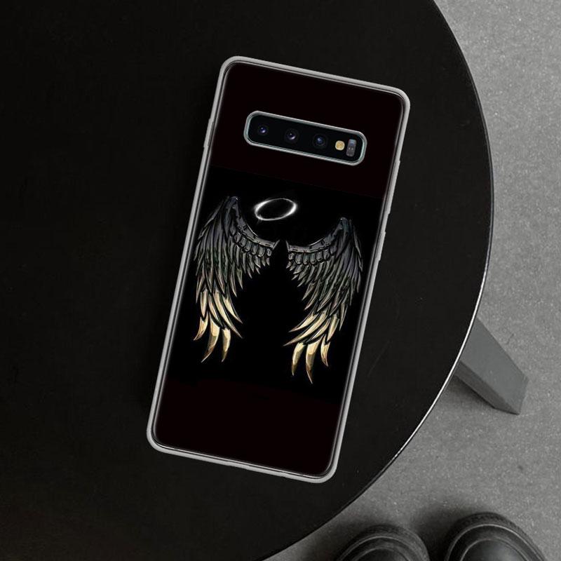 Angel Wings Demon Wing Phone Case Cover for Samsung Galaxy S26 S25 Edge S24 S23 Ultra S22 Plus S21 FE S20 + Art Customized Funda
