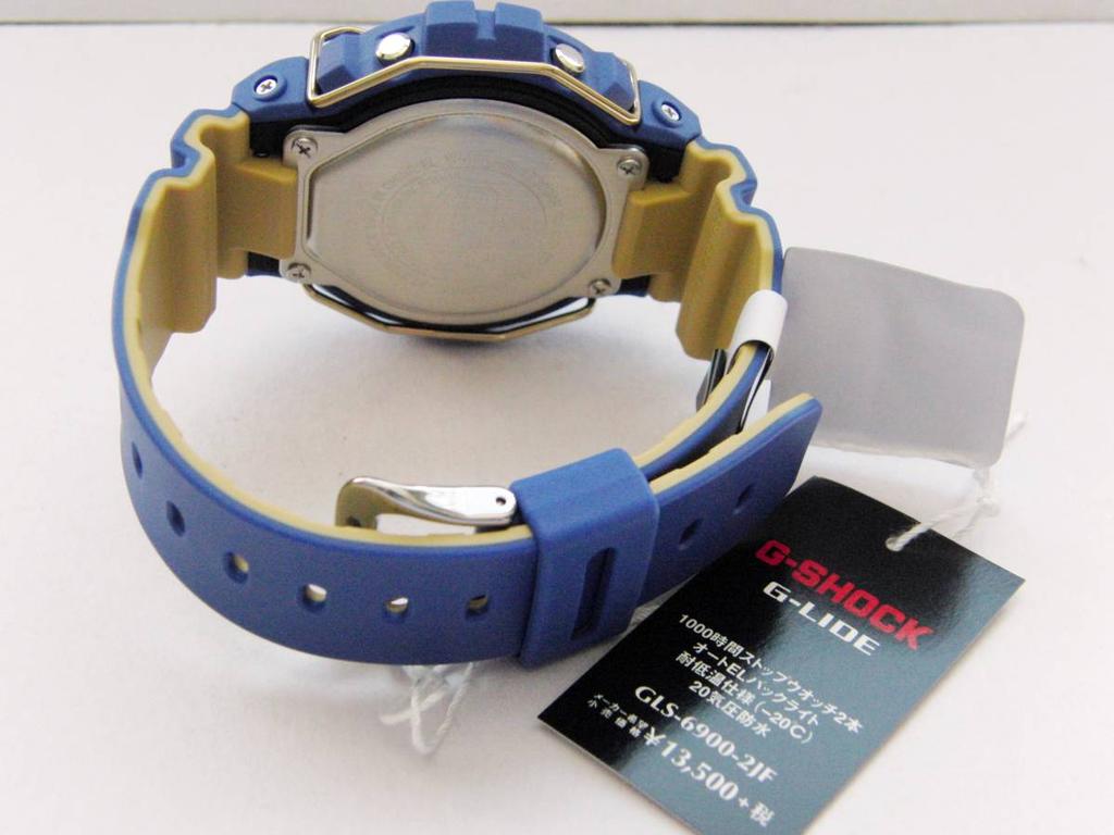 CASIO Low Temperature Resistant Band for Winter Sports G-SHOCK G-LIDE GLS-6900-2JF -20°C Two-Tone (Blue)