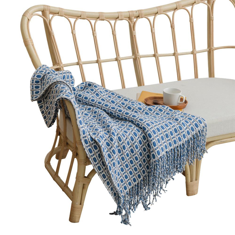 Knitted Blanket for Bed Sofa TV Air Conditioner Office Nap Travel Throw Blankets Bedspread for Bed Soft Decor Sofa Blankets