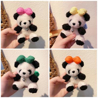 Süße Panda-Puppe Schlüsselanhänger Charmantes Panda-Auto-Ornament Lustiges Dekostück Schöner Taschenanhänger für Damen Perfektes Geschenk