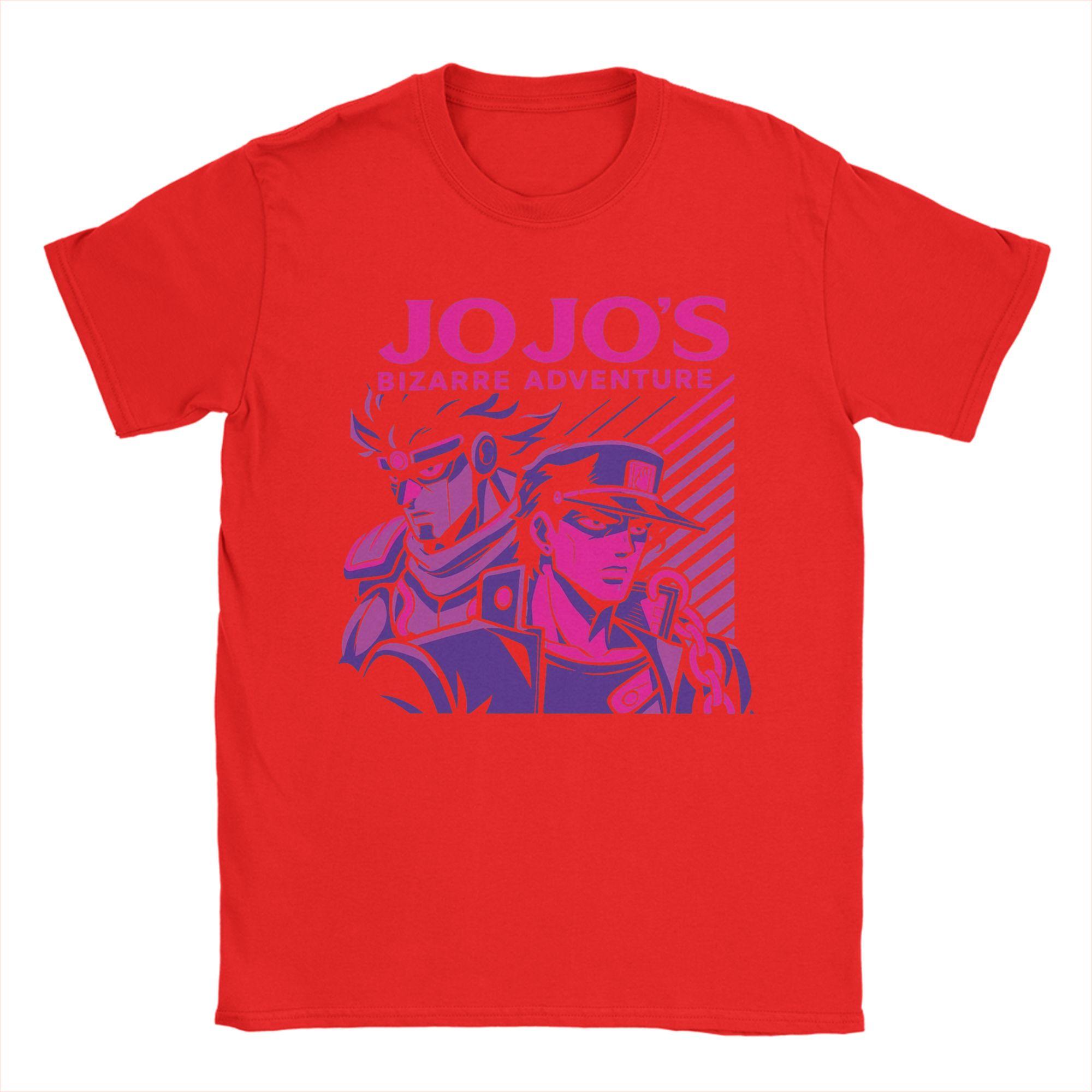 

Kujo Jotaro JoJos Bizarre Adventure T Shirts for Unisex Pure Cotton TShirts Round Collar Tee Shirt Short Sleeve Clothing Summer S