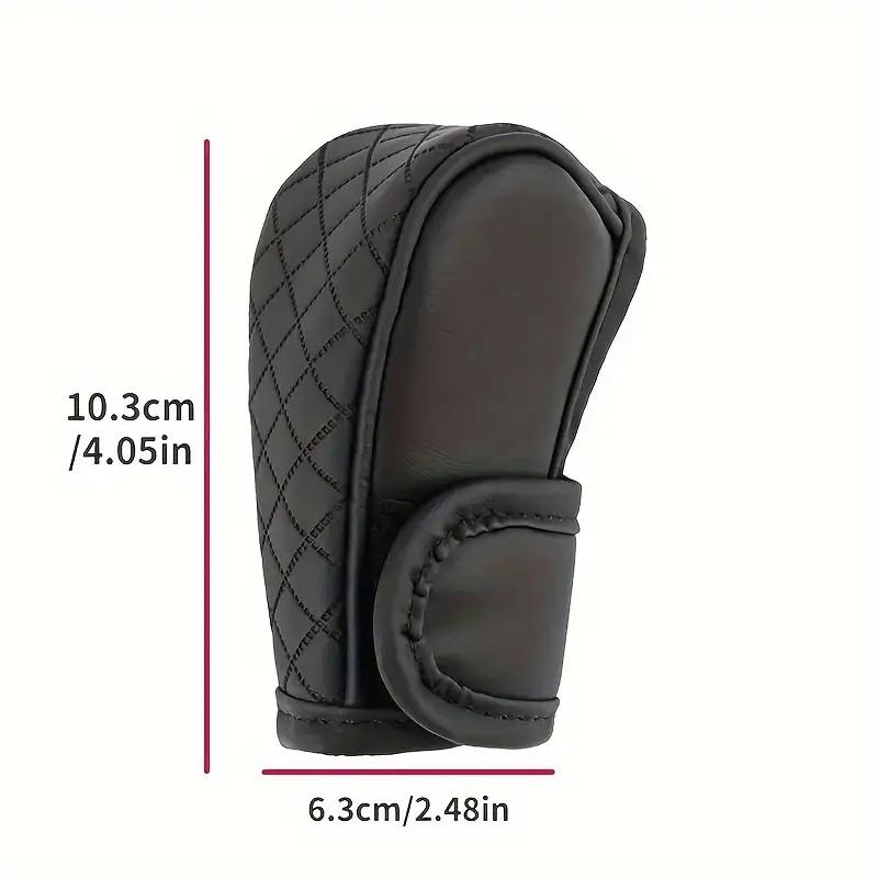 Car Leather Shift Cover, Comfortable and Durable Car Interior Protection, all Inclusive Design Enhances Driving Experience