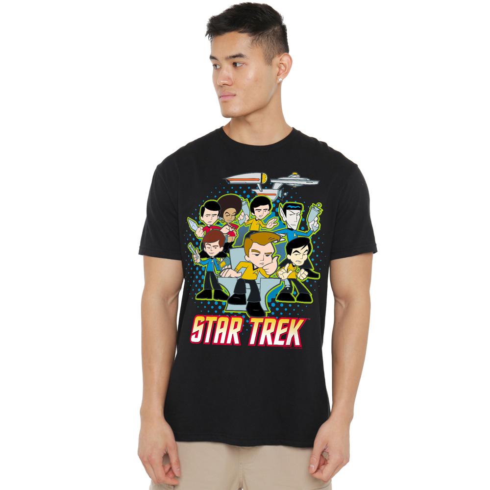 Star Trek Quogs Mens Collage T-Shirt