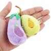 Holder 6cm Stuffed Key Rings Fruit Plush Doll Plush Keychain Fruit Plush Toy Vegetable Plush Toy