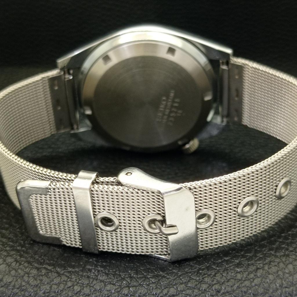 REFURBISHED SEIKO 5 AUTOMATIC MENS WATCH JAPAN MADE GREY DIAL CUSTOM a440108-2 QV90-a440108