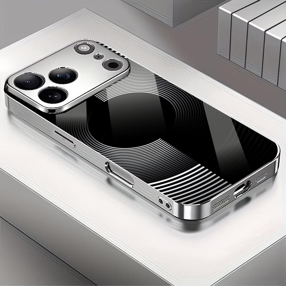 Spiral black hole fashion phone cases carcasa Smartphone Glass Phone Case for iPhone 17 16 15 14 13 12 11pm Pro Plus fundas