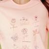 TaTu Damen Sommer Vielseitiges Schickes Blumenprint T-Shirt