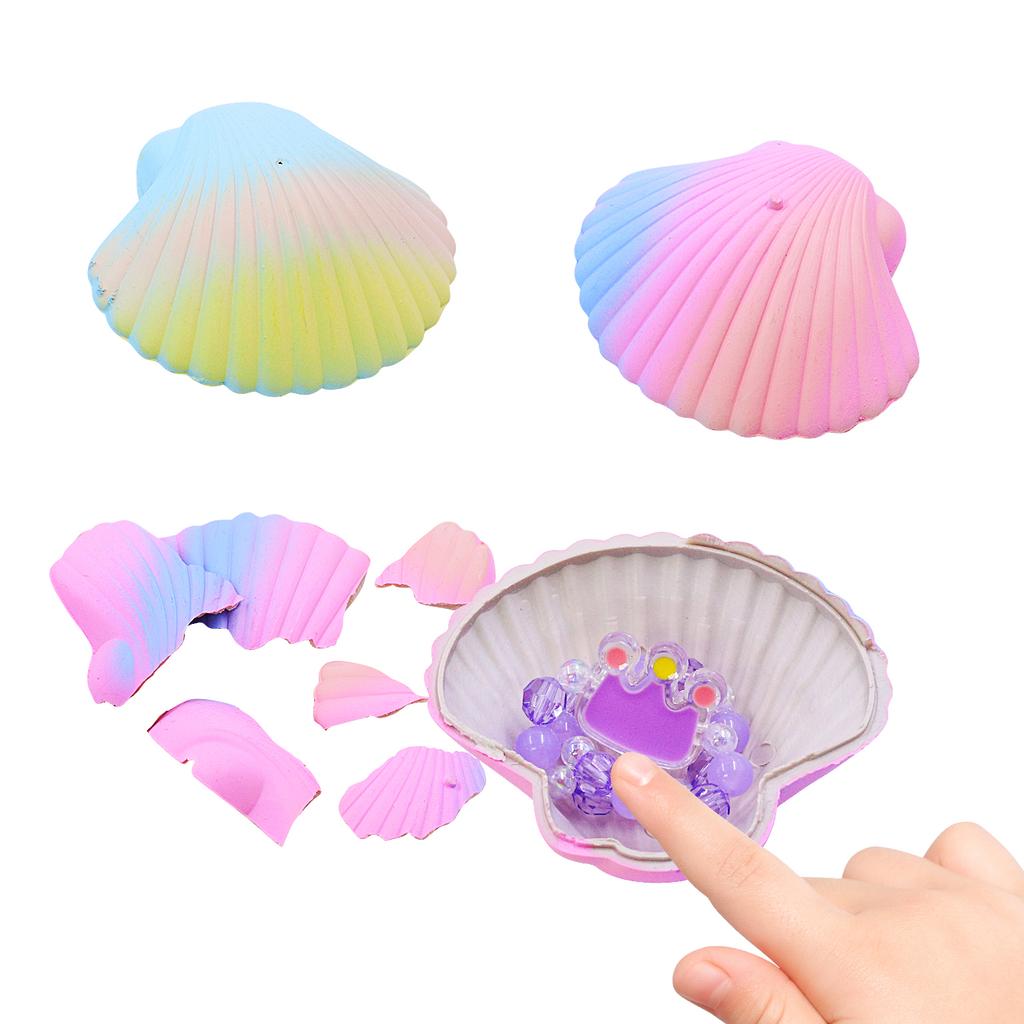 Soaking In Water To Hatch Mermaid Toys, Colorful Seashell Girl Princess Bracelet Blind Box, Expanding and Expanding Creativity