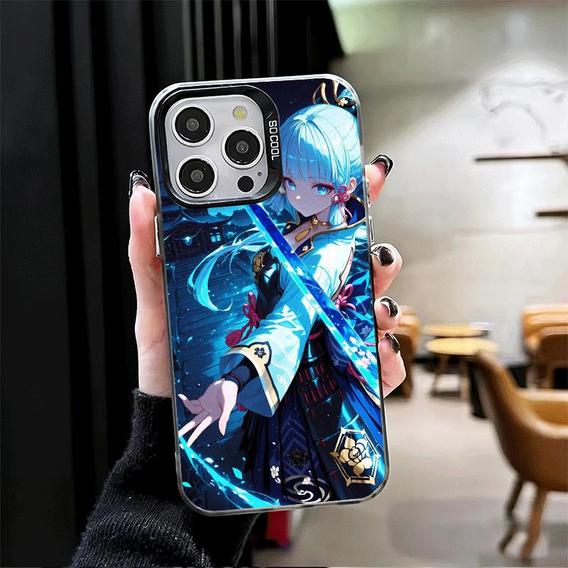 Genshin Impact Kamisato Ayaka Soft Phone Case for iPhone 15 16 17 Pro Max 17Air 16E 14 Plus 13 12 Mini Shockproof Cover Back She