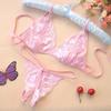 Sexy Lingerie Blossom Lace Women's Bikini Bra T-back G-string Underwear 1 Set
