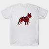 Summer Fashion Clothing Tshirt Funny French Bulldog Christmas Lights Red Plaid Gi Print Men Solid Color Slim Fit Short Sleeve Tops
