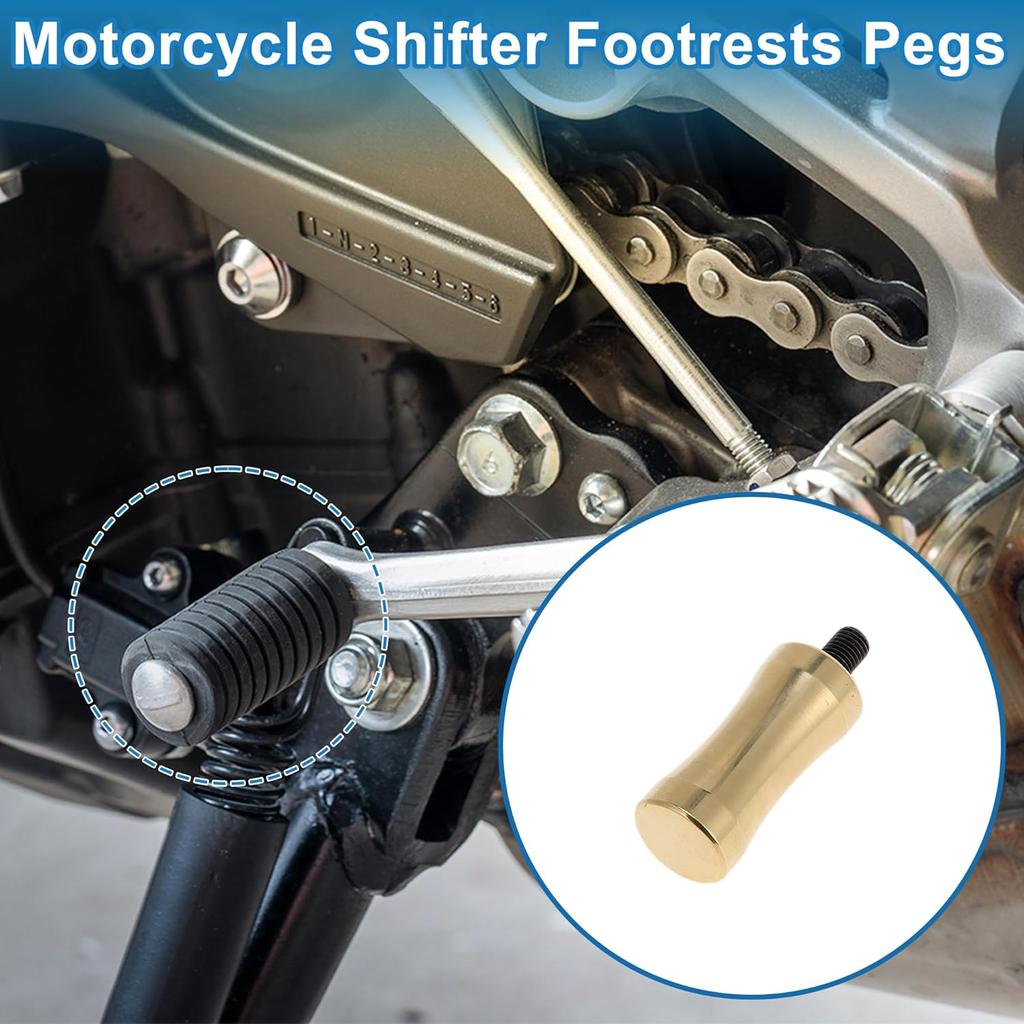 Brass Motorcycle Shifter Footrests Pegs for HARLEY-DAVIDSON 883R Cylinder Shift Foot Rests Peg Footboards Brass Iron 1 Pc