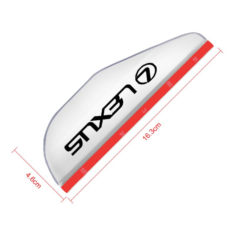 2Pcs Car Rear View Side Mirror Rain Board Eyebrow Guard Sun Visor For Lexus RX 300 IS 250 300 GX 400 460 UX 200 NX LX GS ES