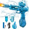 Simulated Firing and Recoil Electric Water Gun Toys Children Automatic Sensor Lights Water Pistol Summer Outdoor Beach Kids Toy