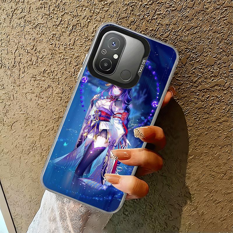 Genshin Impact Raiden Shogun Soft Phone Case for Xiaomi Redmi 15C 15 14C 13C 12C Poco X5 X6 X7 Pro X3 F8 F7 Ultra M8 13 12 Cover