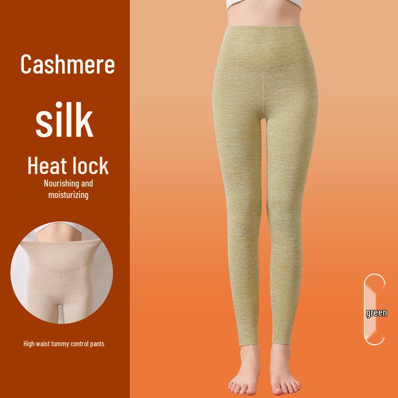 Women's High Waist Thermal Fleece-Lined Seamless Leggings