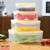 Food Storage Containers Airtight Leak Proof BPA Free Food Grade Plastic 1/4 Pcs for Baked Goods Bread Storage