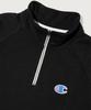 Champion Heritage Logo Loose Fit Half Zip Black