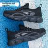 construction summer safety shoes for men lightweight Breathable mesh work shoes anti-slip anti-puncture steel toe work sneakers