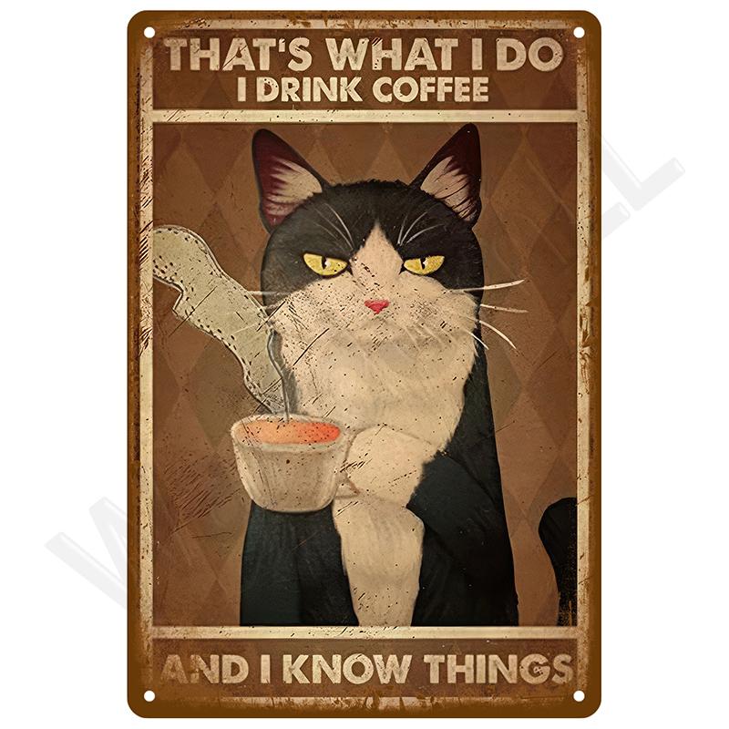 VintageMetalBarSign Metal Signs - Vintage Metal Plates Posters, Retro Wall Art Tin Sign, Bar/Mancave Luxury Home Decor Item