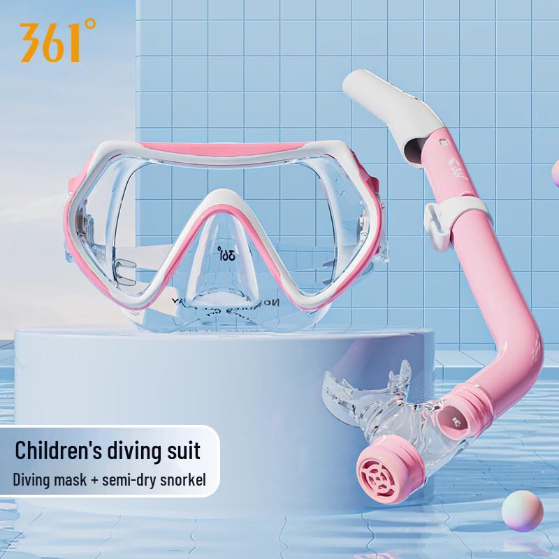 361° Kids Snorkeling Set with Mask and Semi-Dry Snorkel