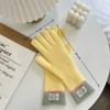 Casual Long Finger Gloves Solid Color Touchscreen Winter Gloves Windproof Knitted Gloves Outdoor Riding