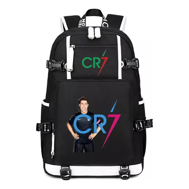 Star Cr7 Surrounding Large-Capacity General Backpack Multi-Functional Leisure Student Schoolbag