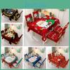 Luxurious Waterproof Tablecloth With Chair Cover For Festive Holiday Gatherings