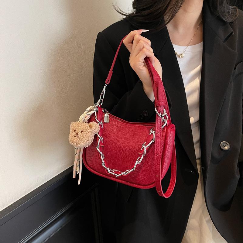 Premium Texture Soft Leather Underarm Bag Women'S Niche Design Single Bag Versatile Foreign Style Messenger Bag