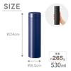 Stainless Steel Thermos Drink Bottle, 430ml530ml  Vacuum-Resistant Double-Walled Thermos, Insulated for Hot or Cold Drinks, Slim Design, Perfect Gift