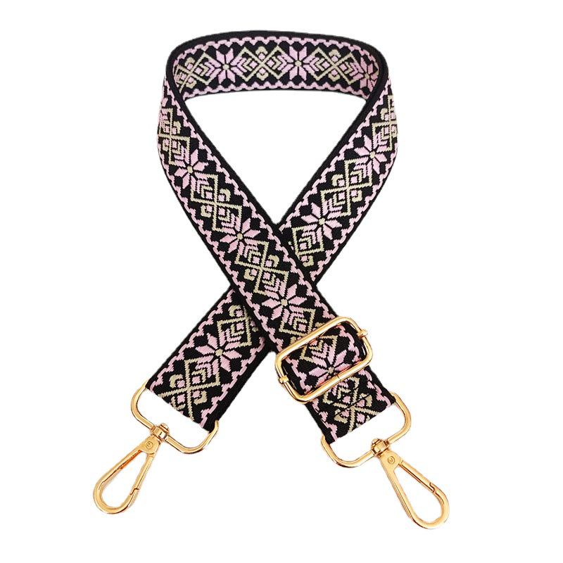 3.8cm Wide Diamond Jacquard Crossbody Strap for Bags and Backpacks.