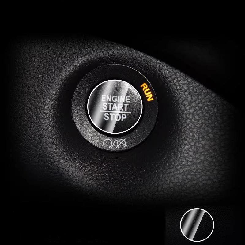 For Jeep Compass/Grand Commander/Cherokee/Wrangler/Grand Cherokee 2017- Car One-click Start Button Film TPU Protective Film