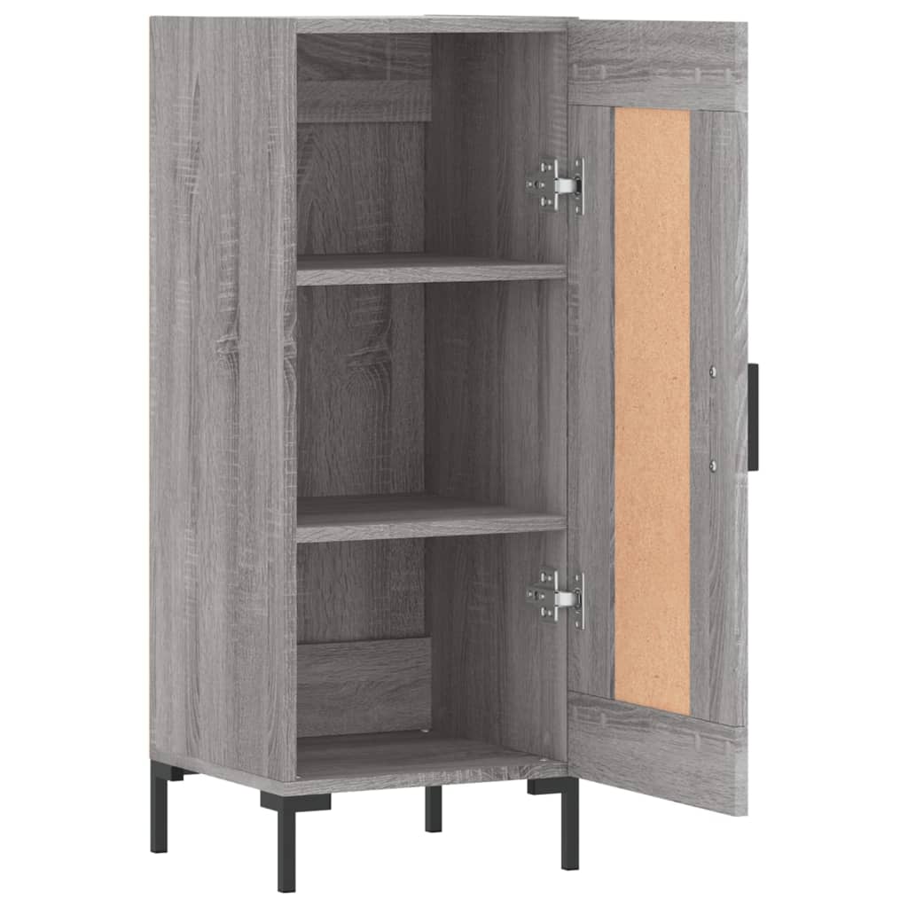 Sideboard Gray Sonoma 34.5 x 34 x 90 cm Engineered Wood
